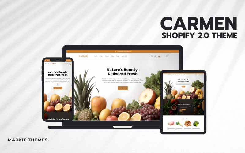 Carmen - 高级食品 Shopify 2.0 主题 #406230