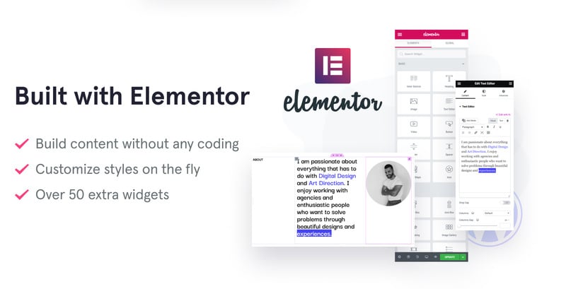 Anton Gusakov - 个人作品集 3D 登陆 WordPress Elementor 主题
