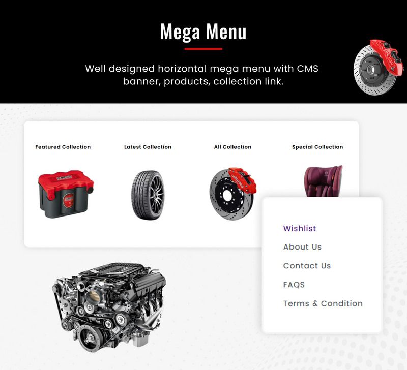 Shoppica Mega Spare–Parts Cars Shopify 2.0 高级响应主题
