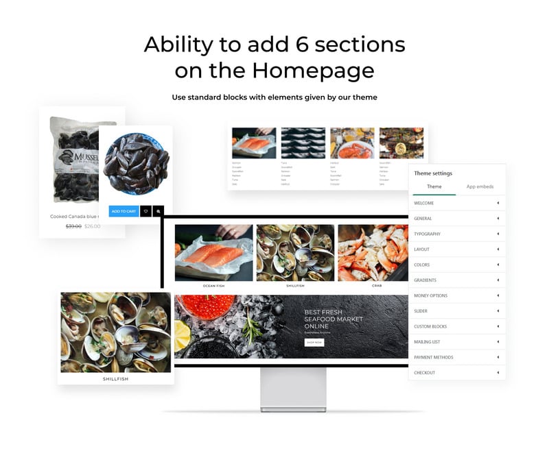 Big Fish - 海鲜餐厅 Bright Shopify 主题 #77718