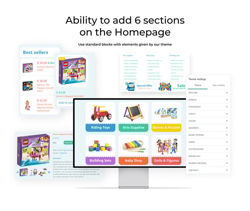 玩具店响应式Shopify主题 #55164