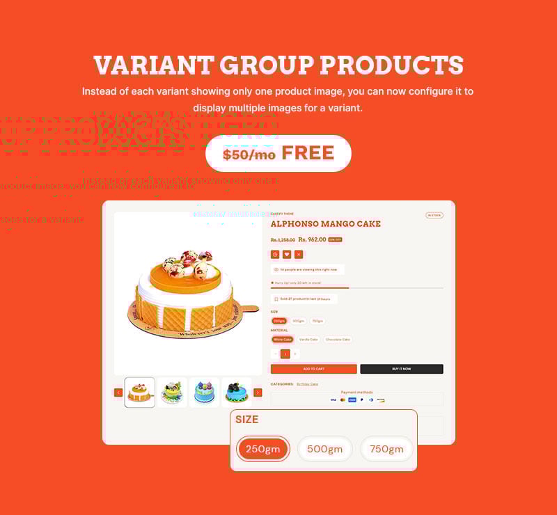 Cakeify-蛋糕烘焙和巧克力糖果店多用途 Shopify 2.0 响应式主题
