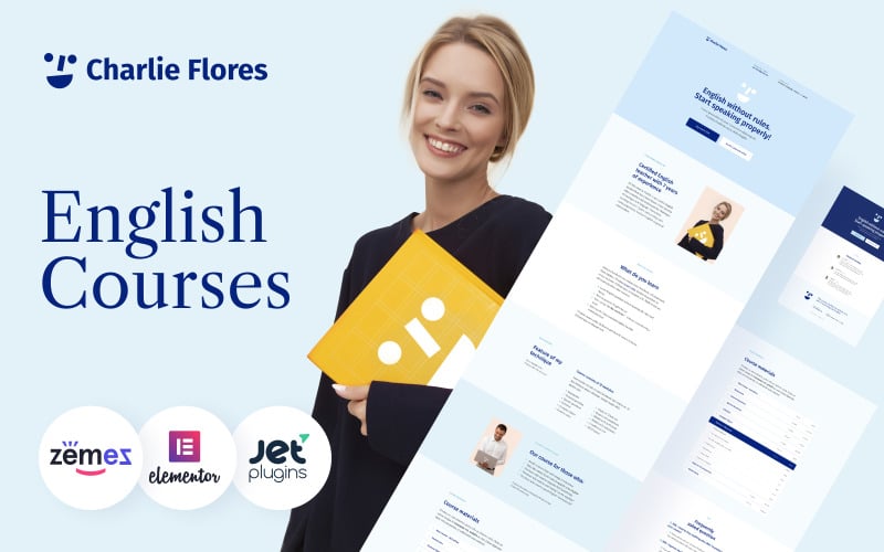 查理·弗洛雷斯(Charlie Flores)-教学档案网站WordPress主题