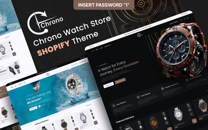 Chrono - 手表商店多页 Shopify 网站主题 #371728