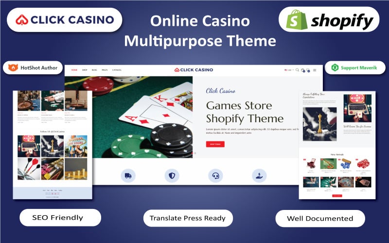 Click Casino - 在线赌场多功能 Shopify 主题 #341420