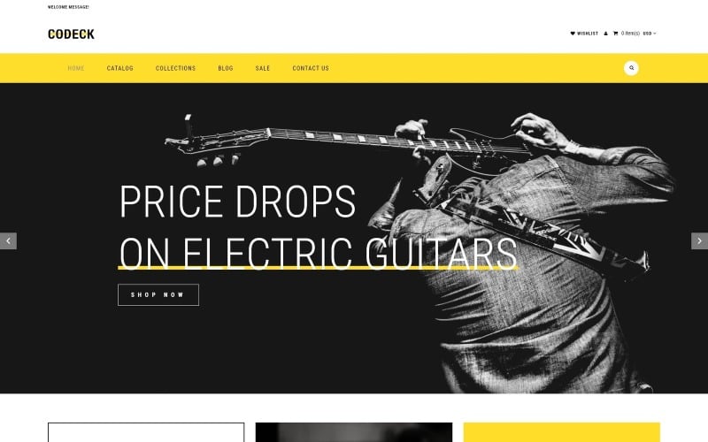 Codeck-音频商店电子商务现代Shopify主题 #82752