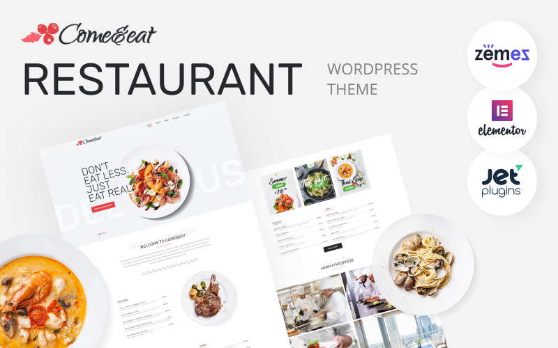Come&Eat - 餐厅多功能现代 WordPress Elementor 主题