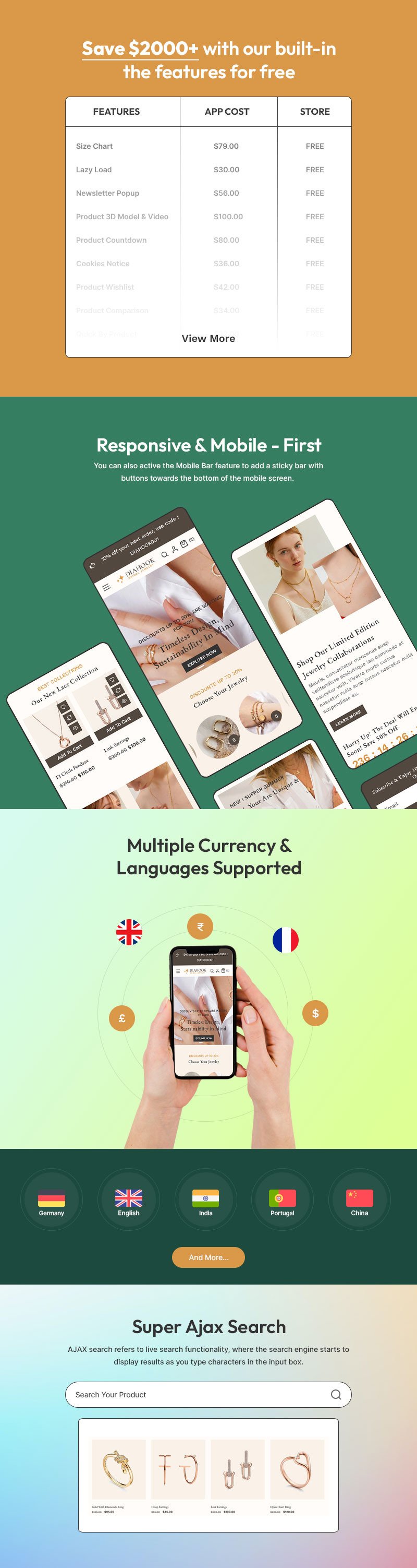 Diahook - 现代珠宝店 Shopify 2.0 响应式主题 #378438