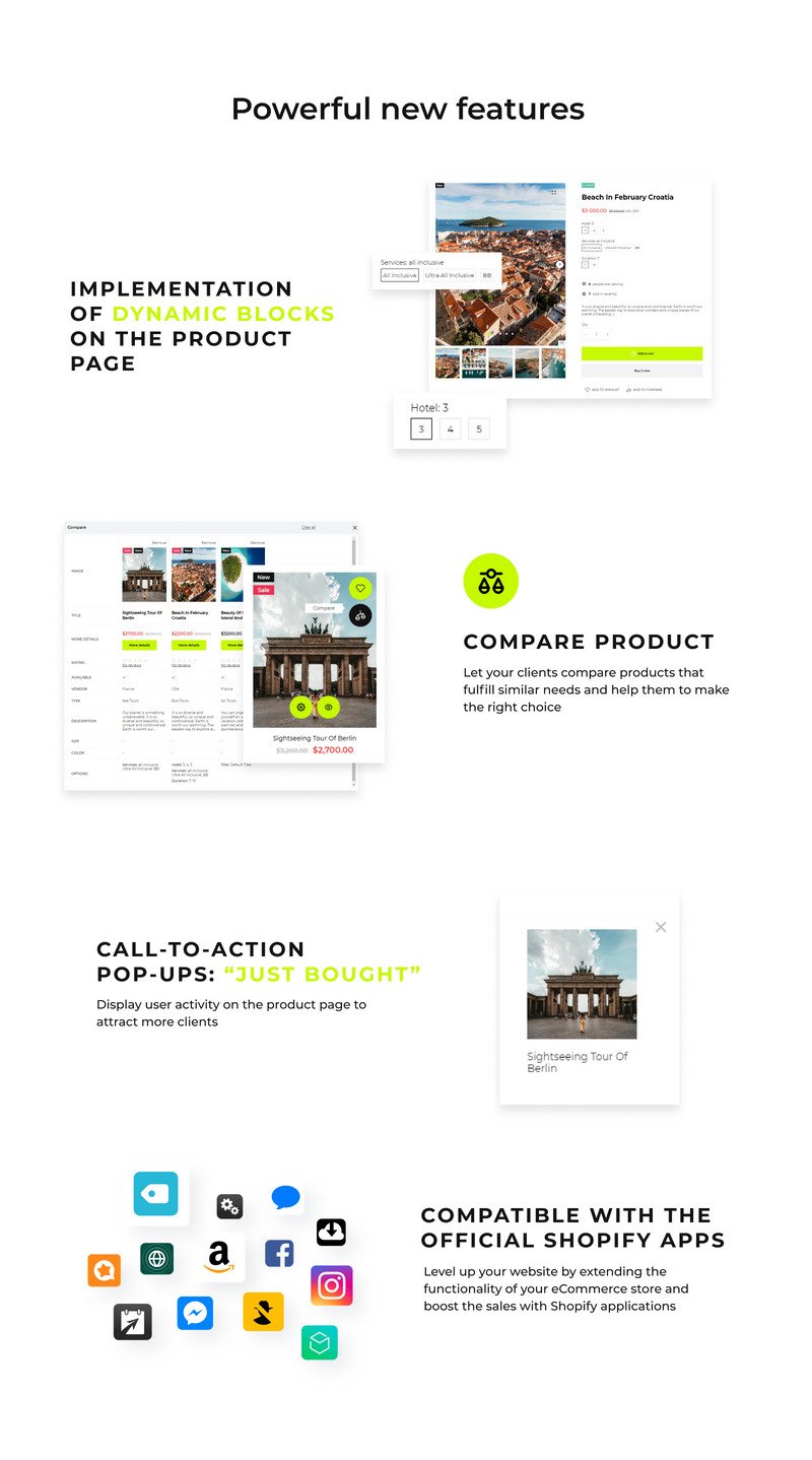 具有高级网站生成器的Shopify旅游预订主题Shopify主题 #92708