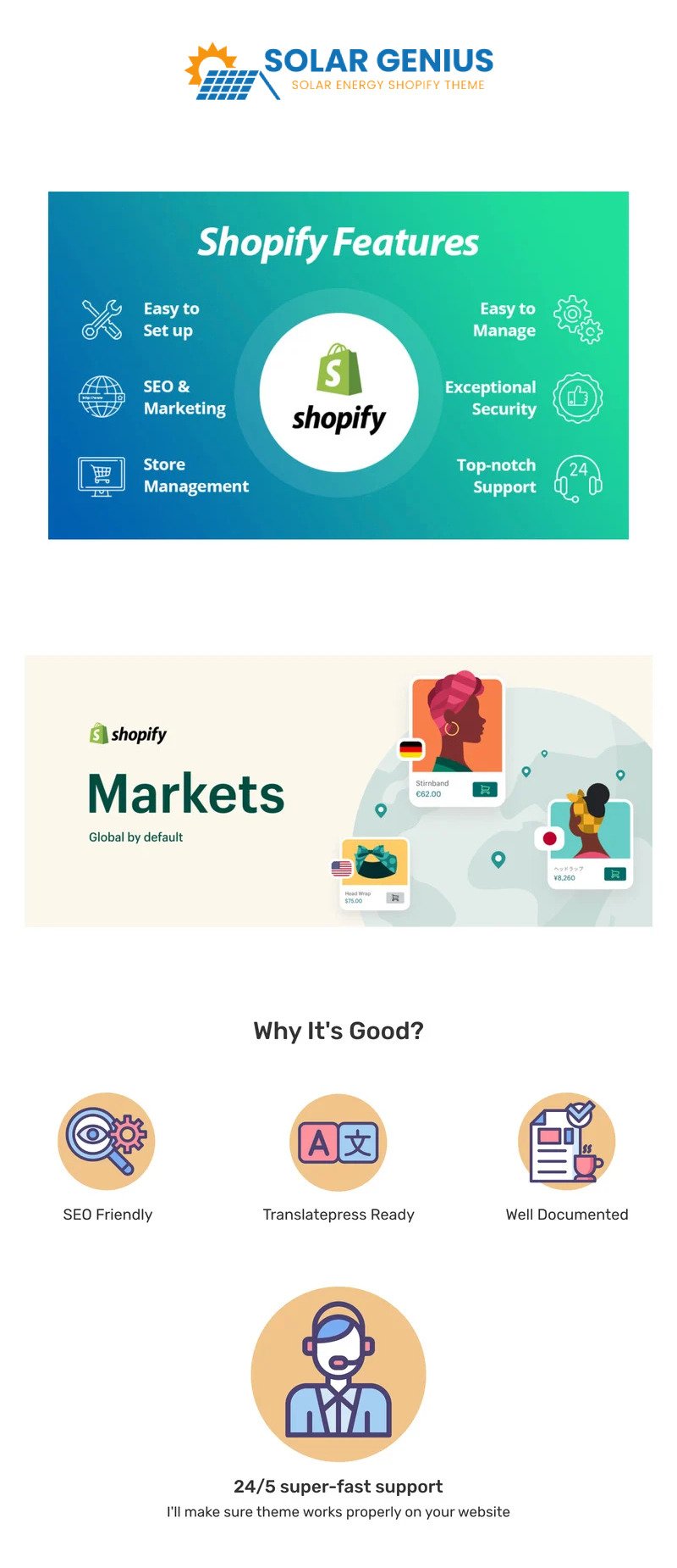 Solar Genius - 太阳能、风能和可再生能源商店 Shopify 主题