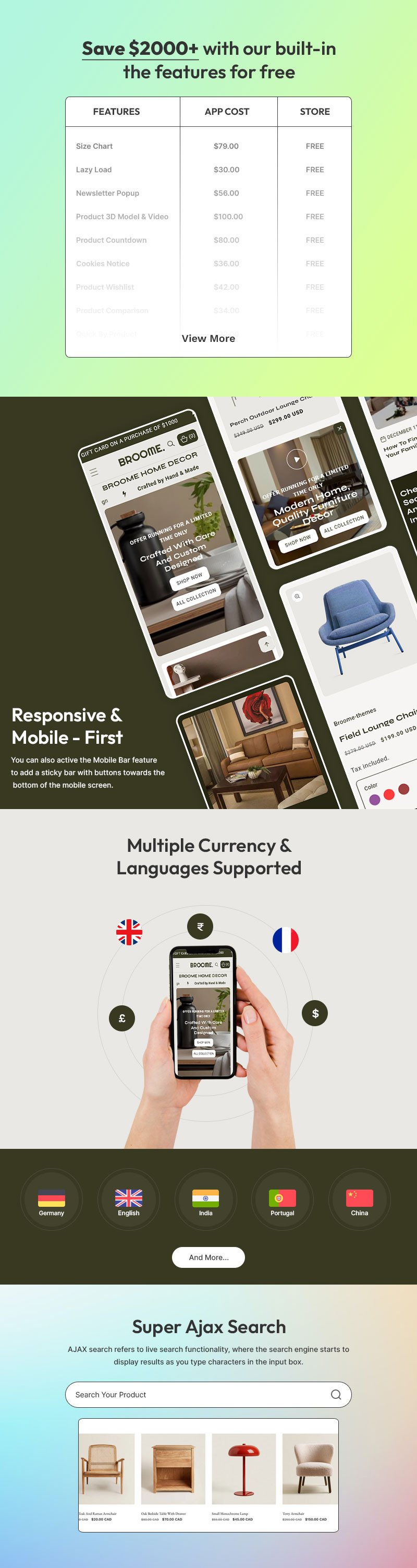 Broome - 家居家具和室内装饰多用途 Shopify 2.0 响应式主题