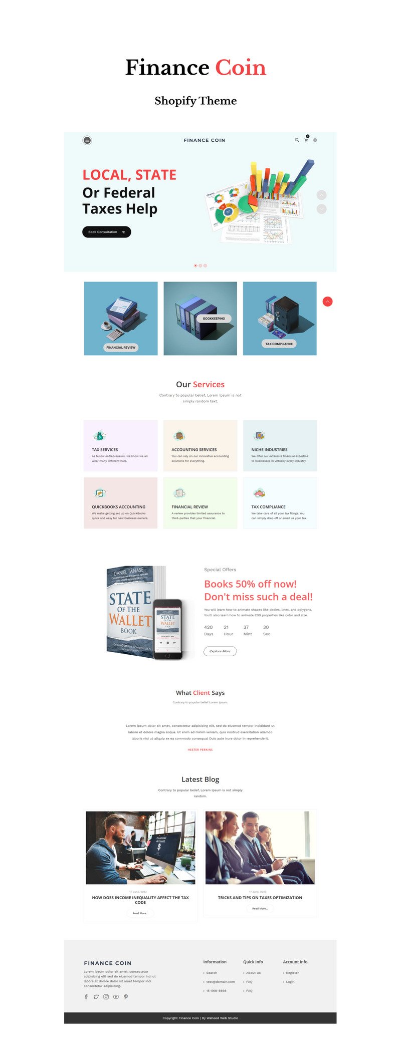 Finance Coin - 金融服务 Shopify 主题 #339306