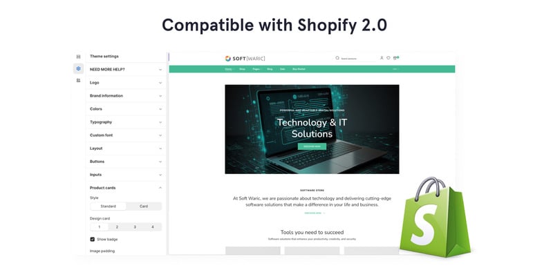 Soft Waric - 软件在线商店 2.0 响应式 Shopify 主题