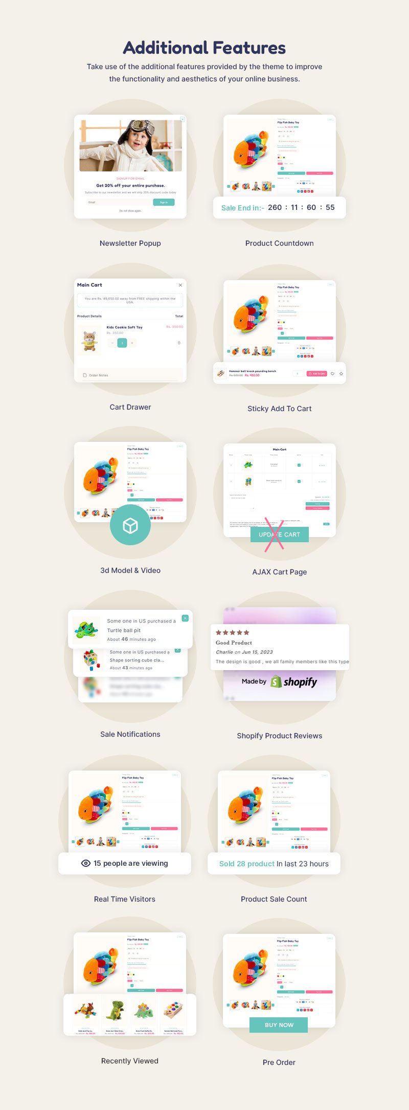 TinyTown - 儿童玩具和婴儿时装店多用途 Shopify 2.0 响应式主题