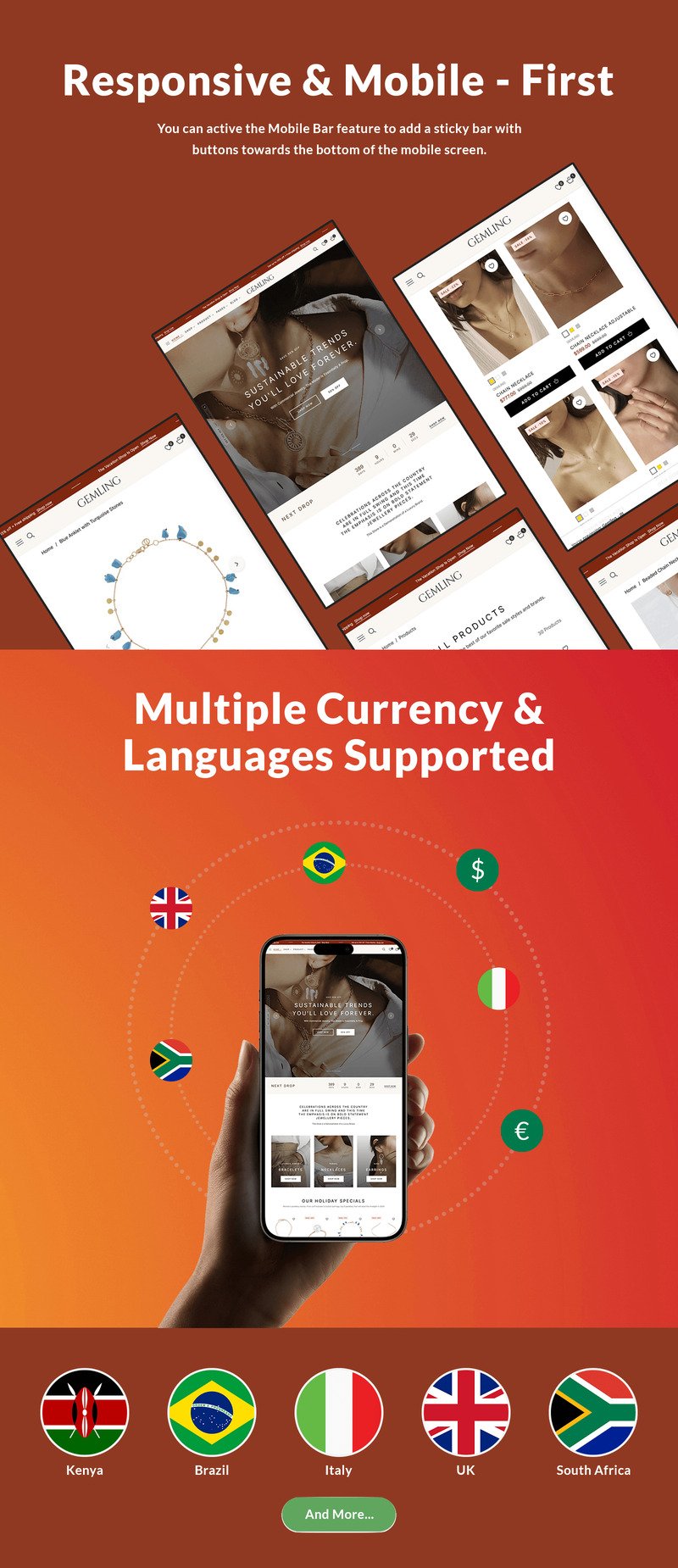 Gemling-珠宝店 Shopify 主题 #413228