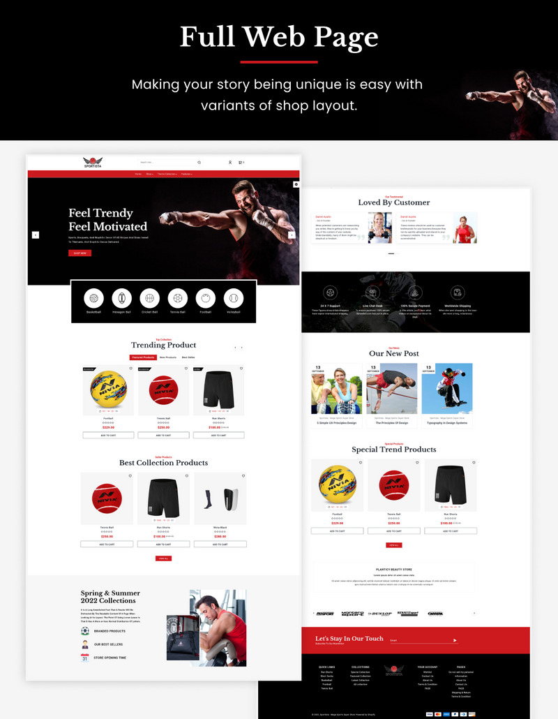 Sportista - Mega Sports Shopify 2.0 主题