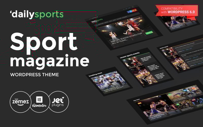 DailySports-体育杂志WordPress主题 #58446