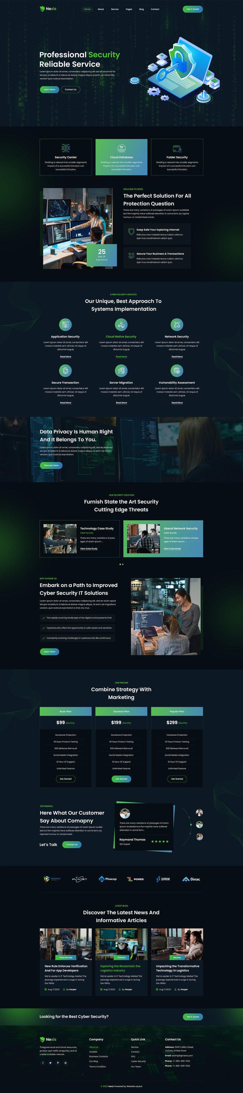 Nexis - 网络安全 WordPress 主题 #361794