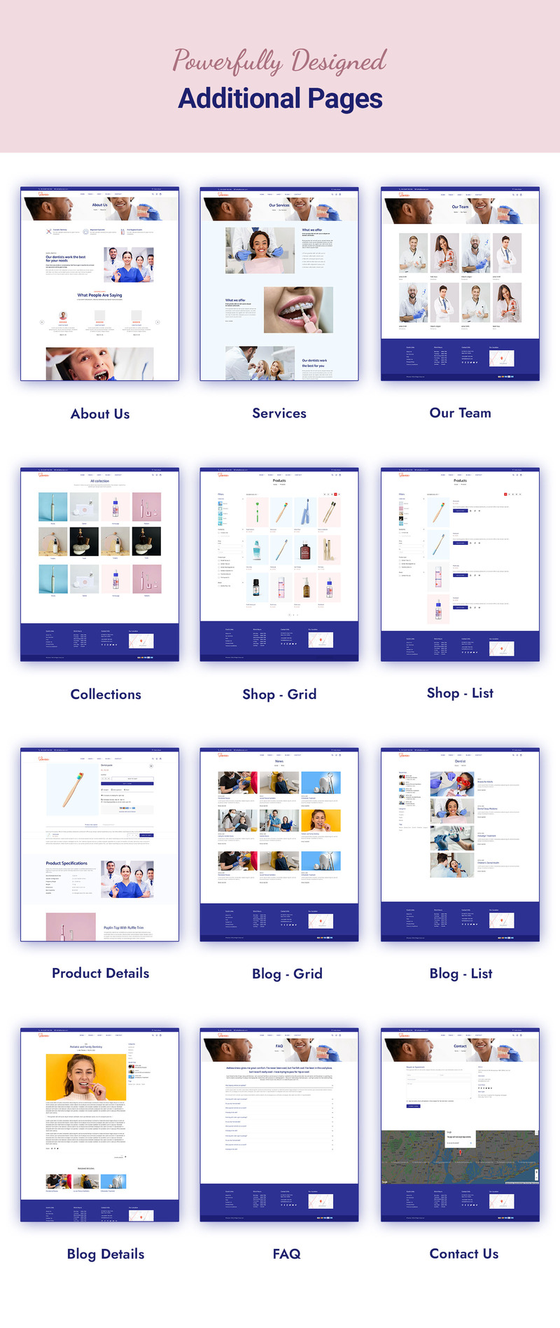 Dentist plus - 牙科护理和服务 Shopify 主题 #234859