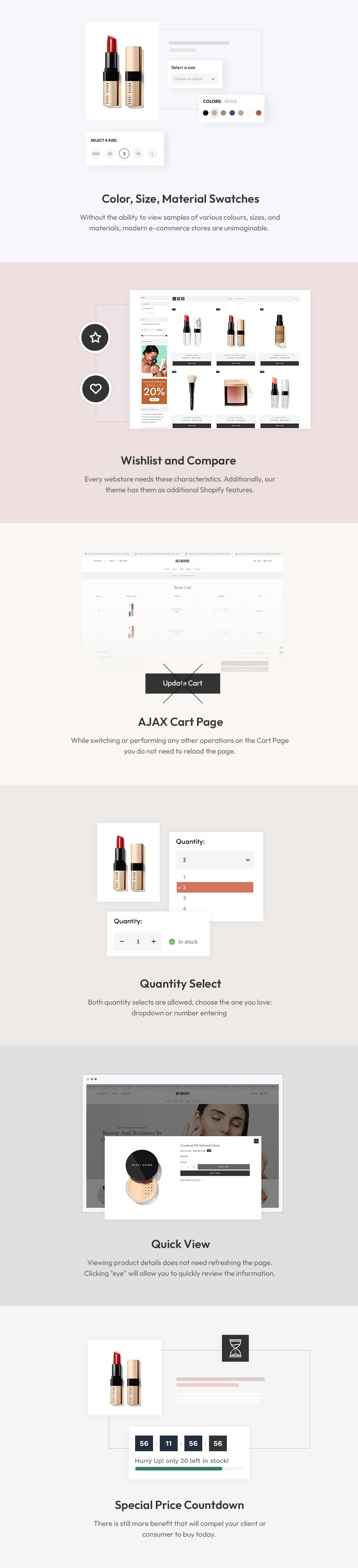 Beuberry - 美容、化妆品和护肤品商店多用途 Shopify 2.0 响应式主题