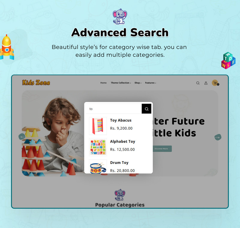 Kids Zone - Mega Toys and Fashion Shopify 2.0 Premium 响应式主题