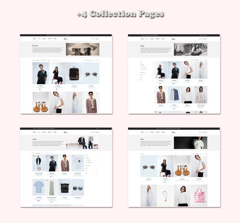 Her Fashion Store - 多用途响应式 Shopify 主题