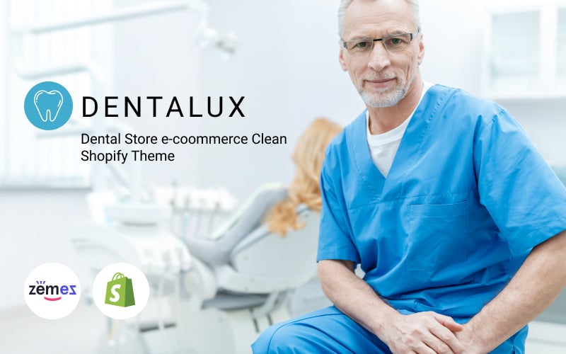 Dentalus-牙科商店紧急清洁Shopify主题 #83971