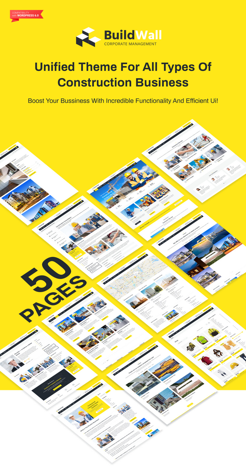 BuildWall - 建筑公司多用途 WordPress 主题 #53591