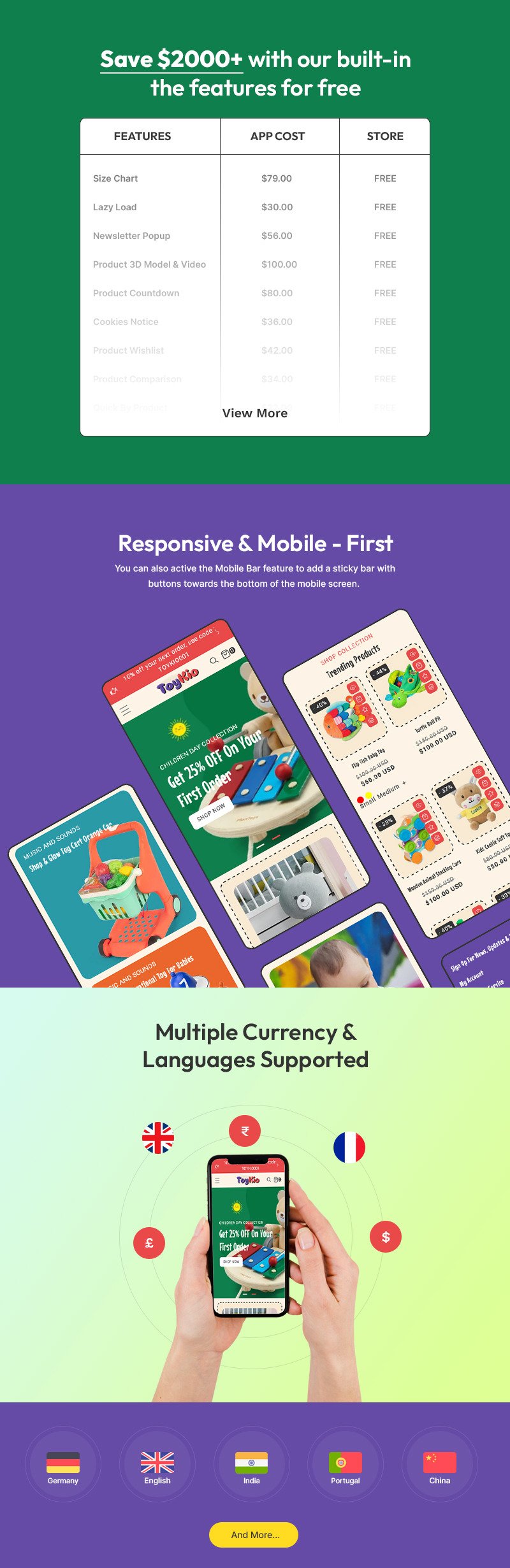 Toykio - 婴儿用品店和儿童玩具店多功能 Shopify 2.0 响应式模板