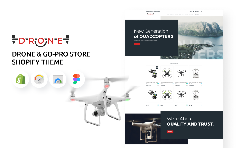 Drone & Go-pro Store Shopify 主题 #74855