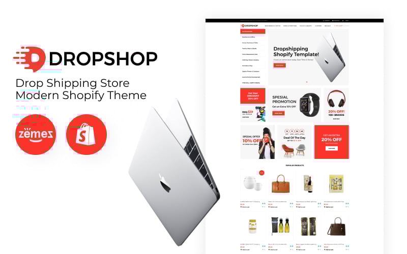 DropShop-Drop Shipping Store现代Shopify主题