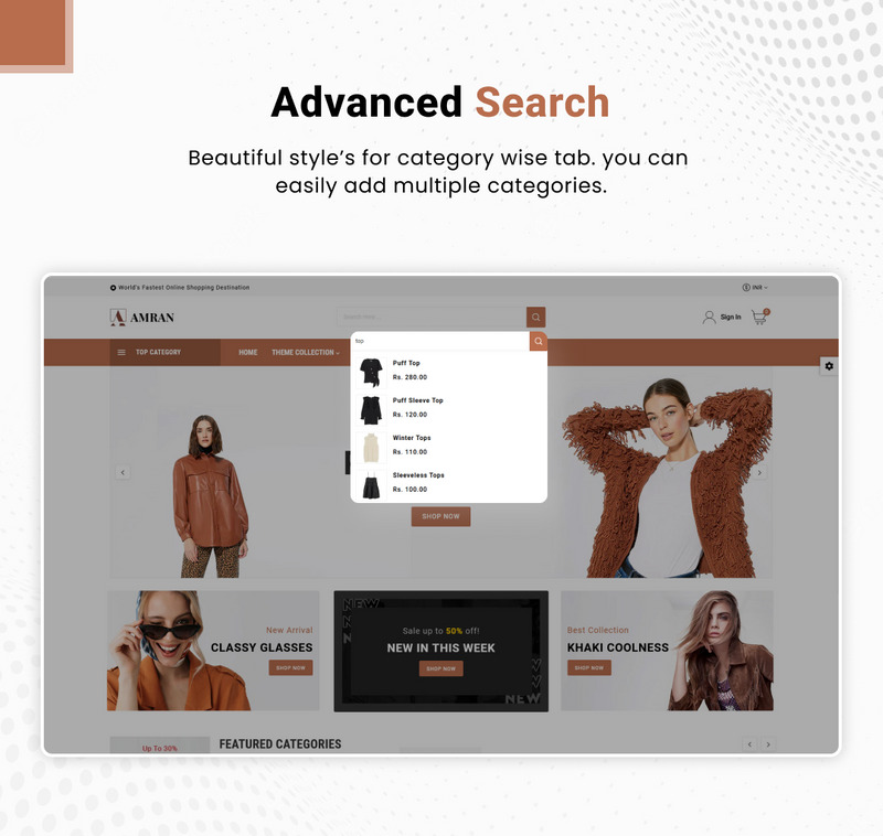 Amran - Mega Fashion Shopify 2.0 高级响应式主题