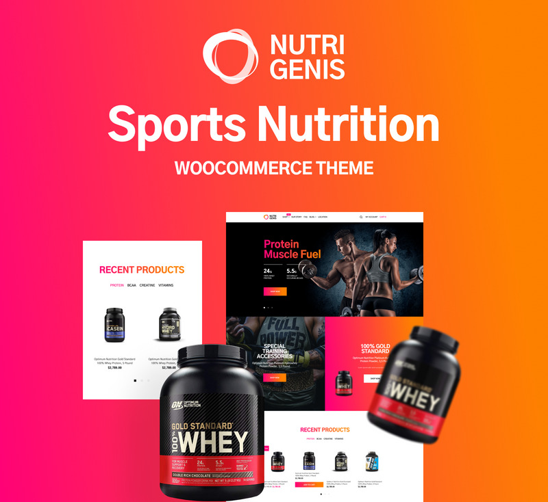 Nutrigenis - 运动营养 WordPress 主题 #220582