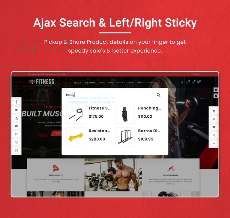 Fitness Mega Gym–Sports Extreme–营养超级 Shopify 商店