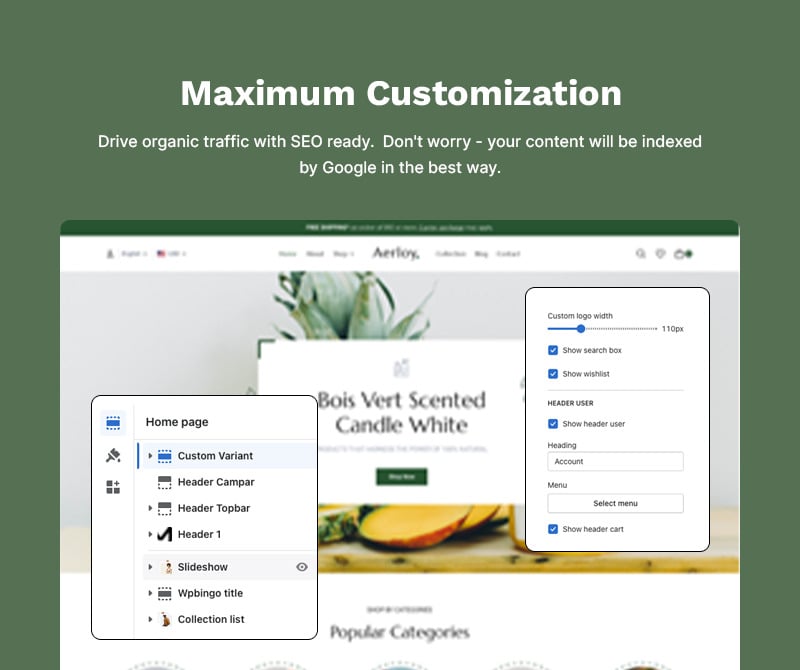 Aeroloy - 化妆品和配饰高级 Shopify 2.0 多功能响应式主题
