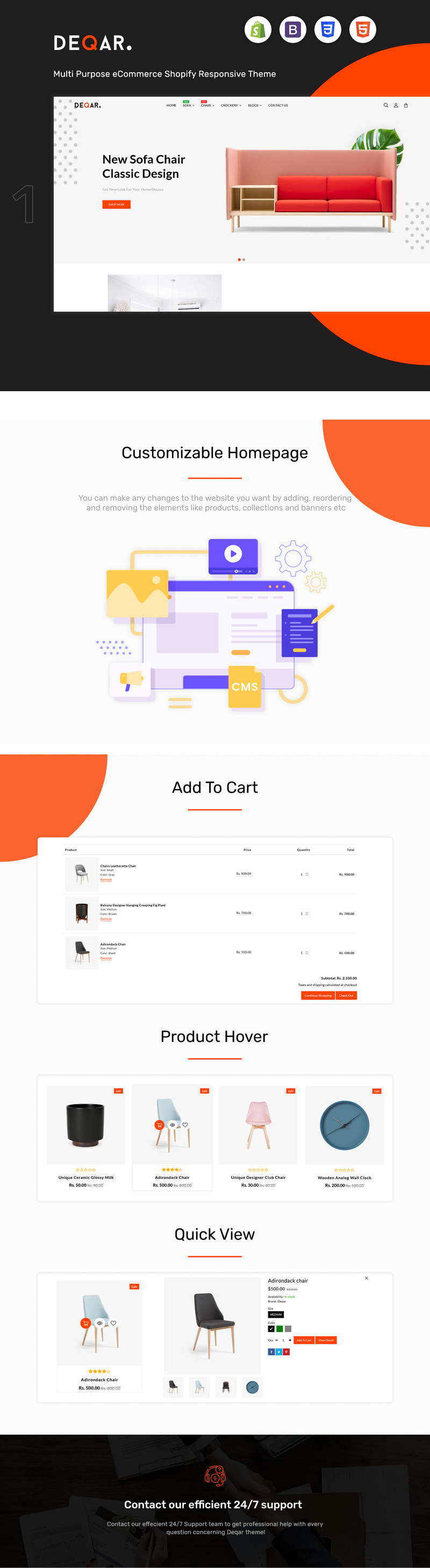 Deqar - Mega Furniture Shopify 商店 #223111