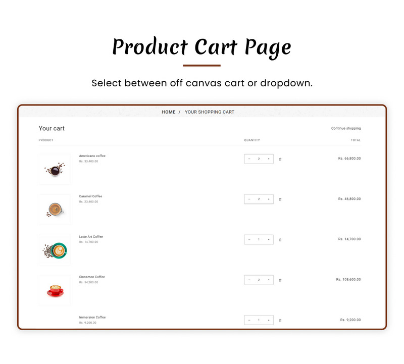 Cafeley VIP Mega Coffee–Tea Nature Shopify 2.0 主题。