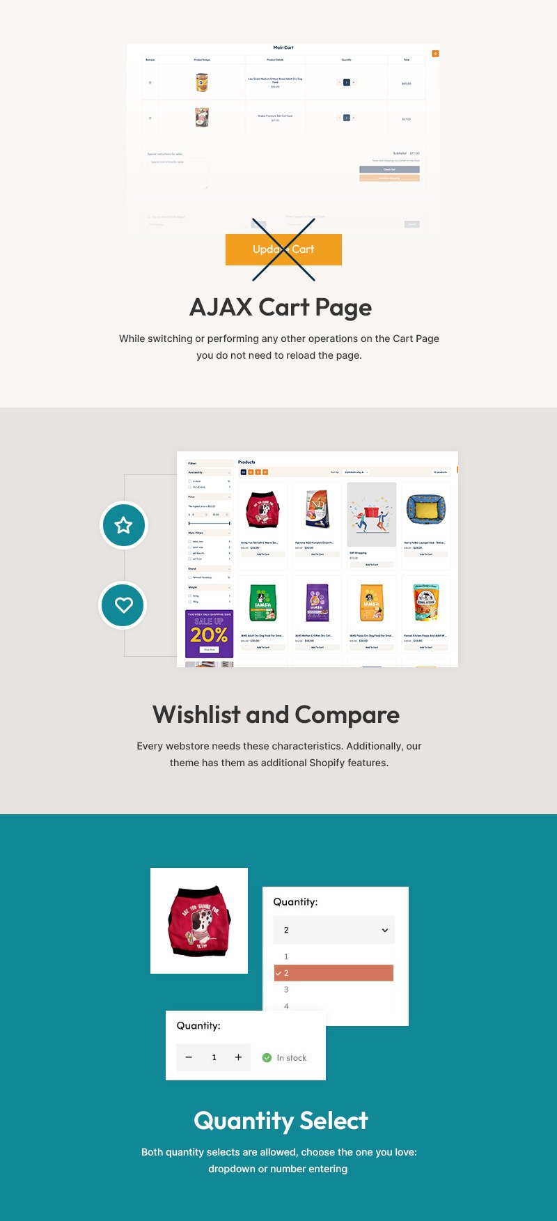 Kittypaw - 宠物食品和宠物营养品商店多用途 Shopify 2.0 响应式主题