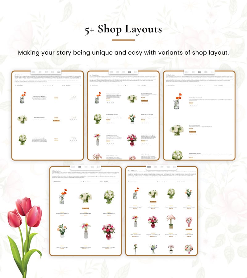 Flowshop - 超级花卉 Shopify 2.0 超级主题 #282875