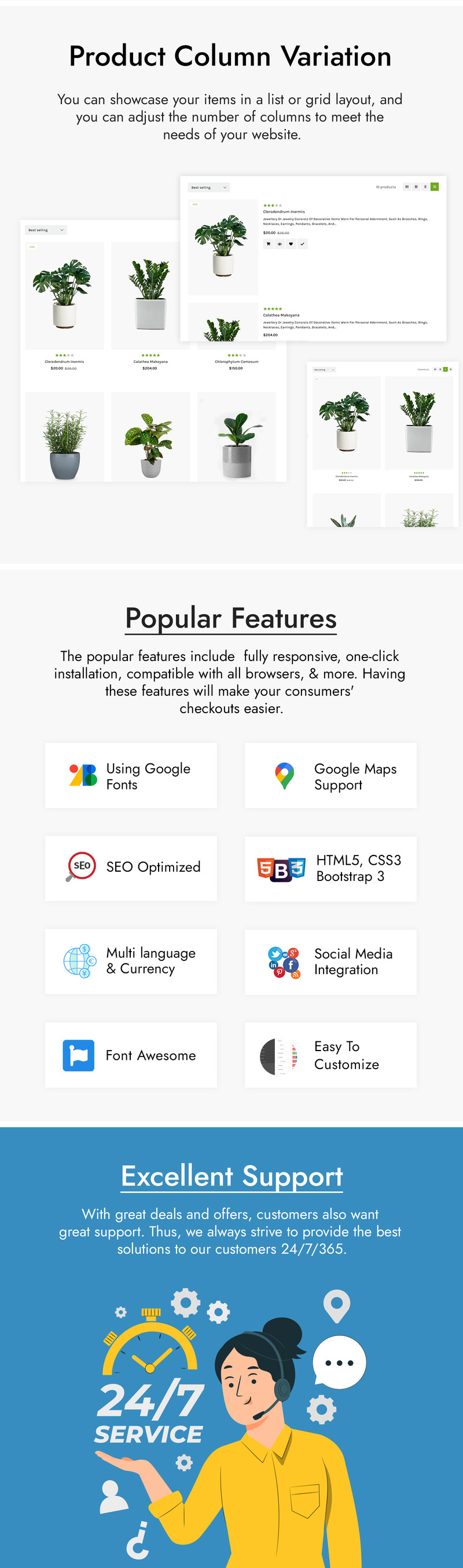 Pentosh - 园艺和植物商店 Shopify 主题 #301857