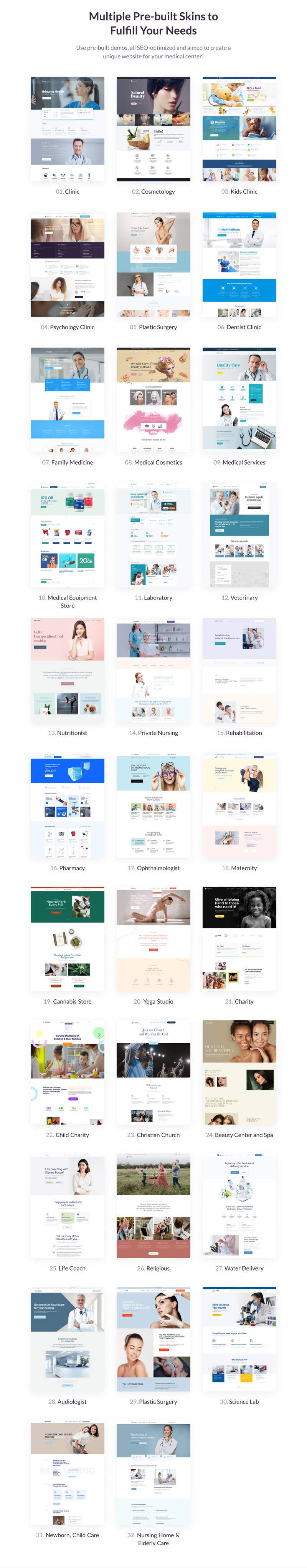 BeClinic - 多用途医疗清洁 WordPress 主题 #58654