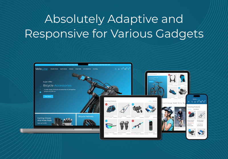 VeloLine - 运动、自行车、旅行、Moto Shopify 2.0 商店