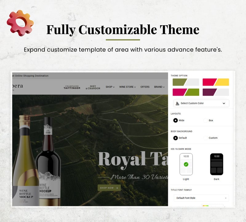巴贝拉葡萄酒多用途 Shopify 商店 #248008