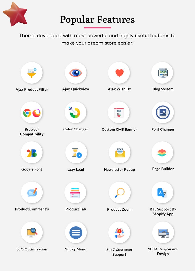 Forever - Mega Flower Super Shopify 2.0 主题