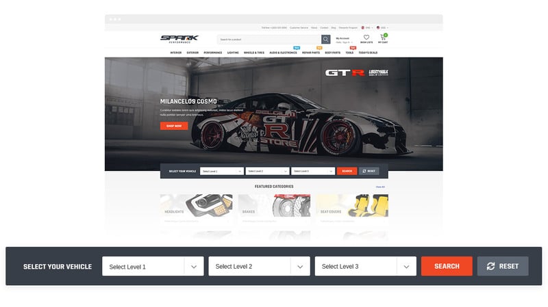 SPARK – 汽车和汽车零部件 Automotive Shopify Section Theme OS 2.0