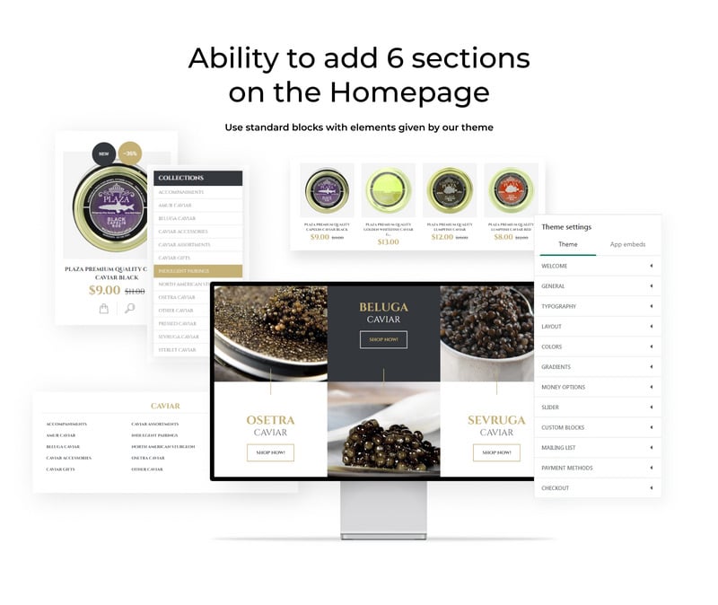 鱼子酱电子商务 Shopify 主题 #57967