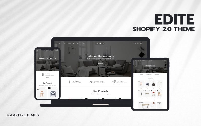 Edite - 高级家具 Shopify 2.0 主题 #410435