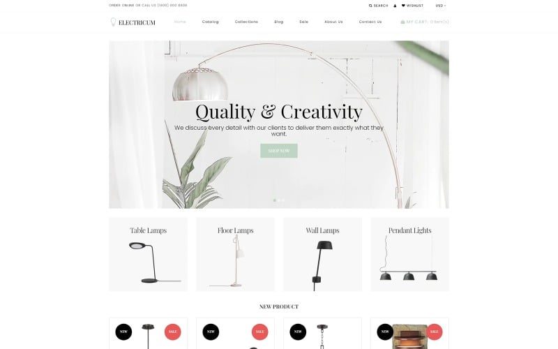 Electricum-减轻商店Shopify主题 #71961