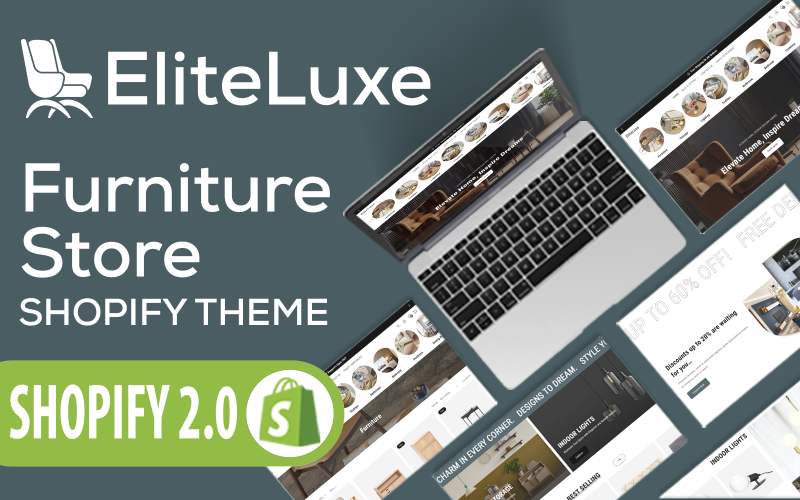 EliteLuxe - 现代室内家具和家居装饰 Shopify 主题 #382352