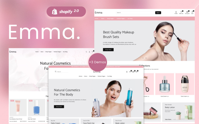 Emma - 健康与美容响应式现代多用途 Shopify 主题 2.0 #263911